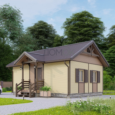 Каркасный дом Амур 6x8