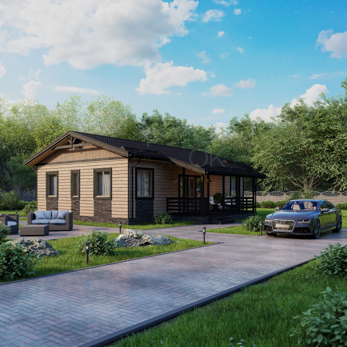 Каркасный дом Нерль 12x8