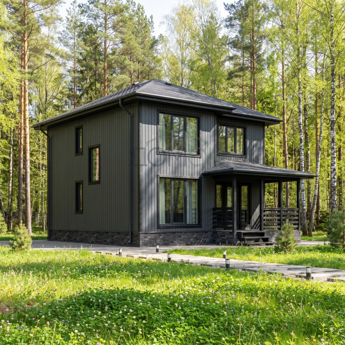 Каркасный дом Сказка 8х9 