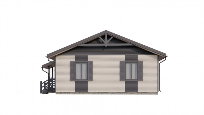 Каркасный дом Вологда 10x8