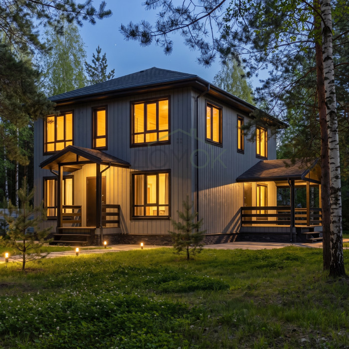 Каркасный дом Терек-2 8х10 