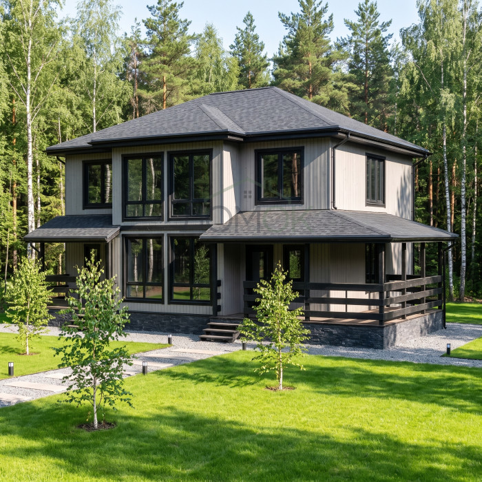 Каркасный дом Ахтуба 9х11 
