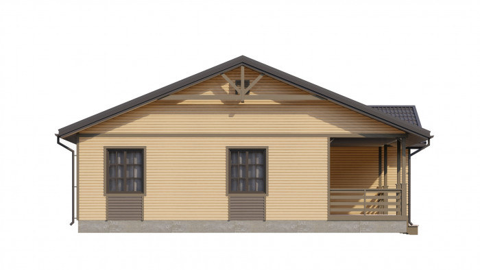 Каркасный дом Сенеж 12x11.5