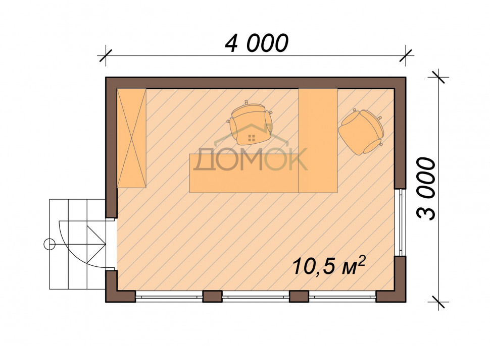 Каркасные дома в Северская планировка