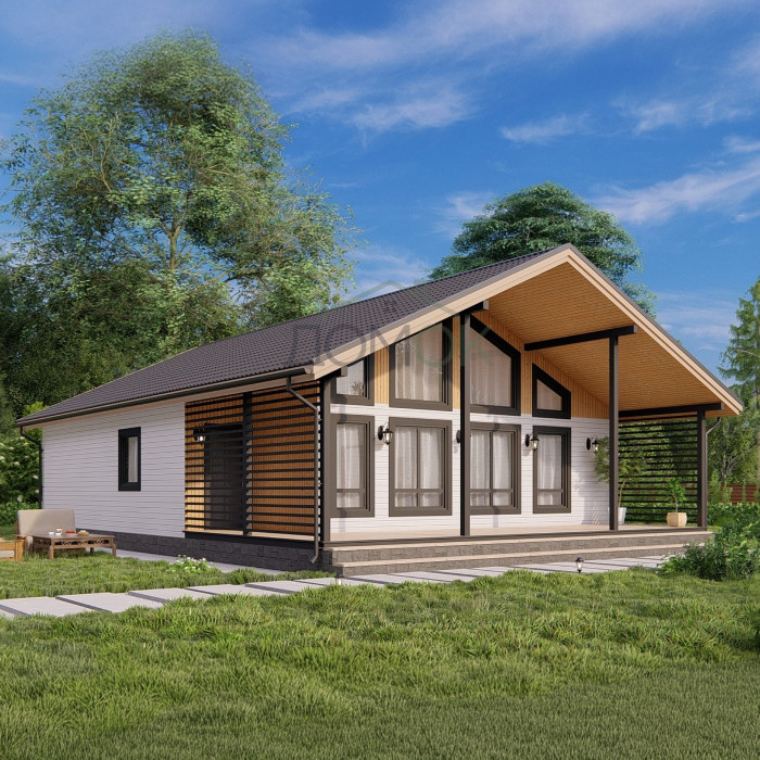 Каркасный дом Волга 10x14