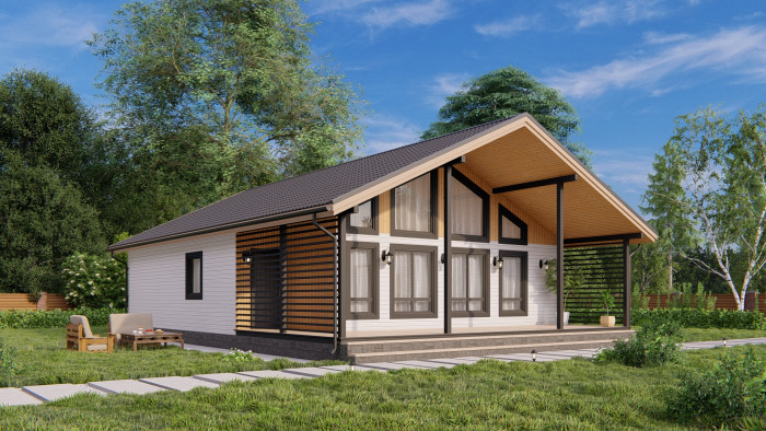 Каркасный дом Волга 10x14