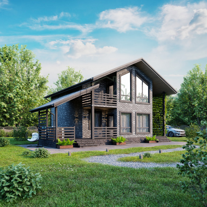 Каркасный дом Обь 9x9 