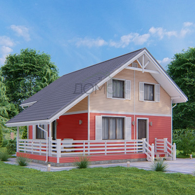 Каркасный дом Урал 9.5x10