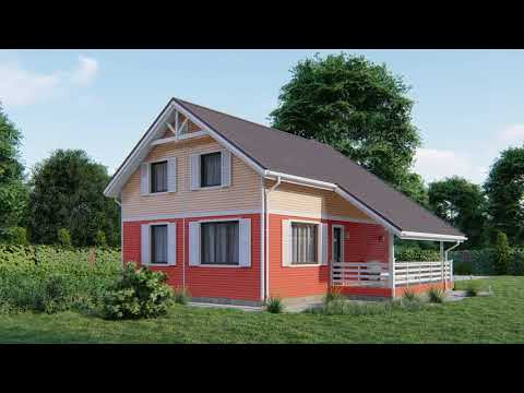 Каркасный дом Урал 9.5x10