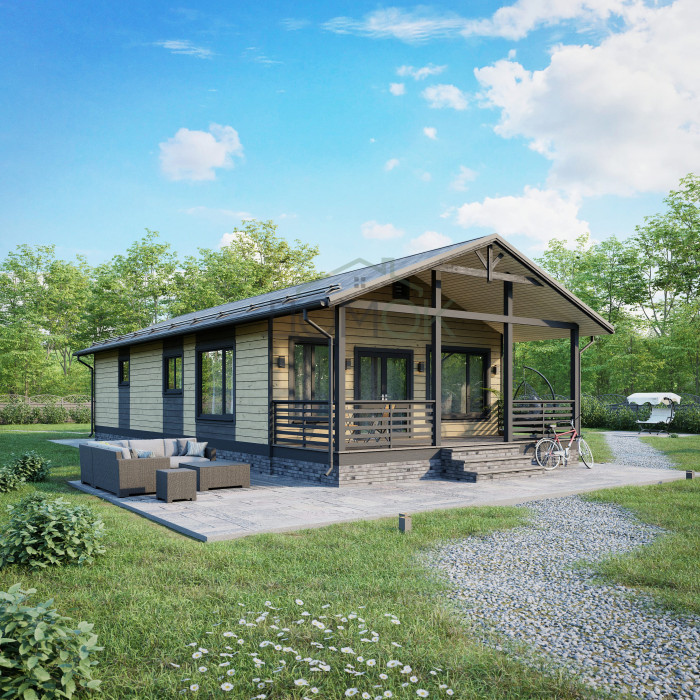 Каркасный дом Иртен 7х13