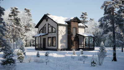 Каркасный дом Яуза 8x8