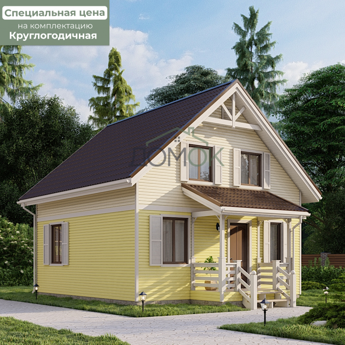 Каркасный дом Иртыш 7x7