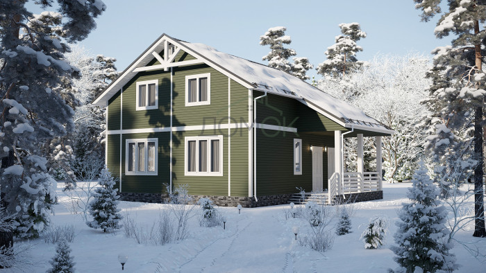 Каркасный дом Тайга 10x8.5