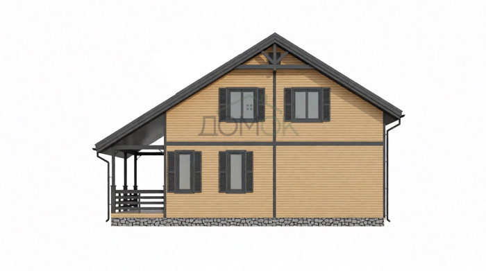 Каркасный дом Тайга 10x8.5