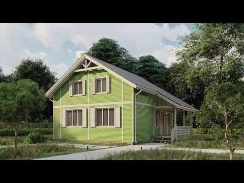 Каркасный дом Тайга 10x8.5