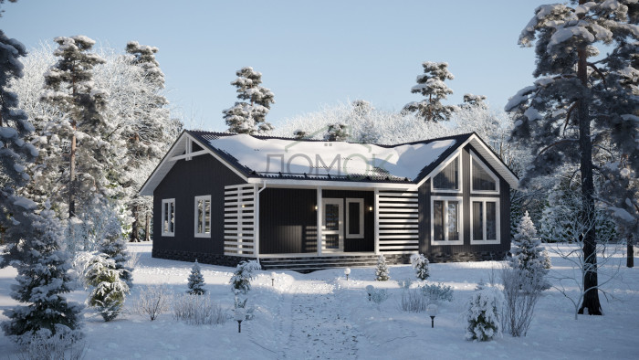 Каркасный дом Самур 10.5х12