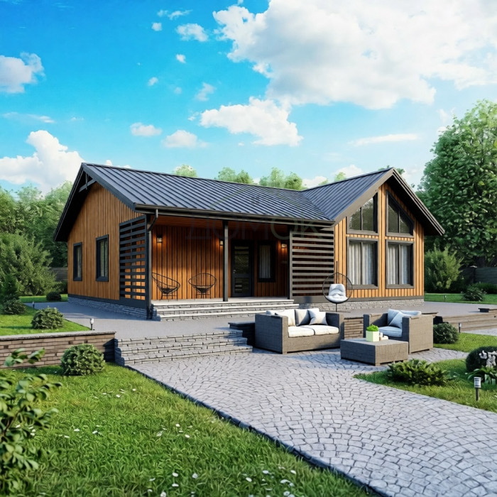 Каркасный дом Самур 10.5х12