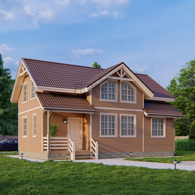 Каркасный дом Домбай 10x7