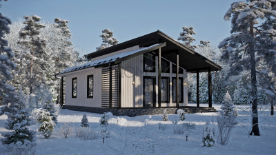 Каркасный дом Тим 7x9