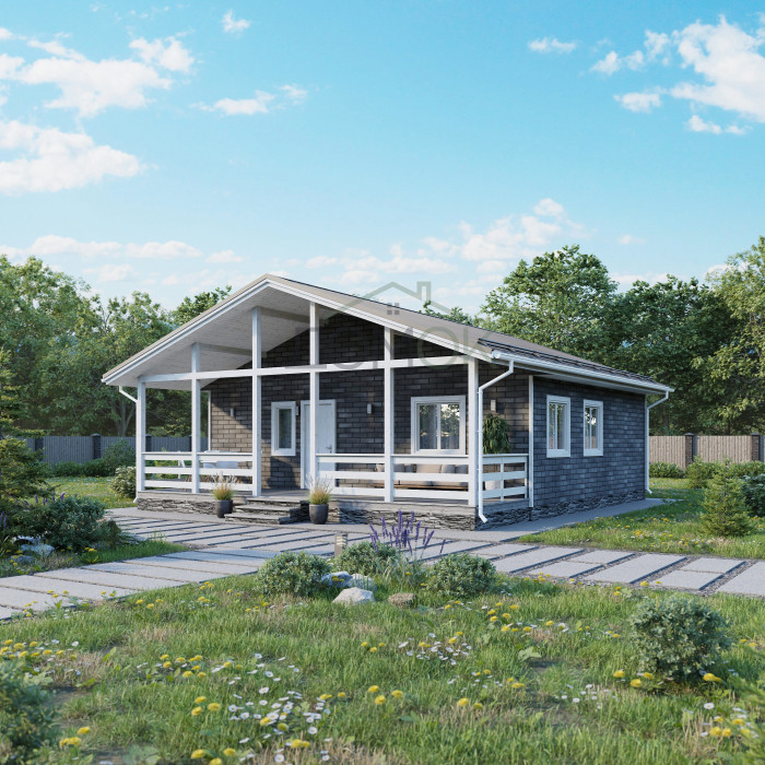 Каркасный дом Эльтон 8х9 