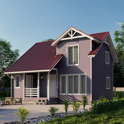 Каркасный дом Пахра 8x7.5