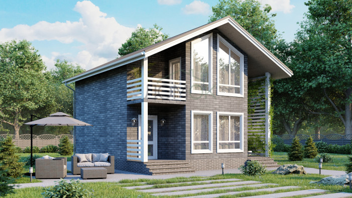 Каркасный дом Обь 8х8.5