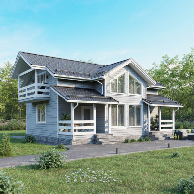 Каркасный дом Елай 8х10.8