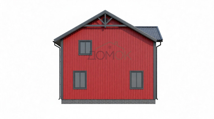 Каркасный дом Москва 8x9