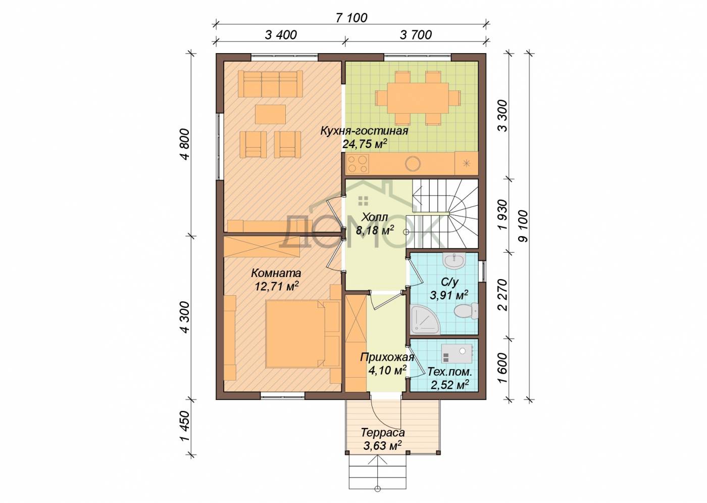 Новороссийске каркасные дома планировка