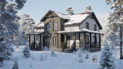 Каркасный дом Ильмень 10.5x10