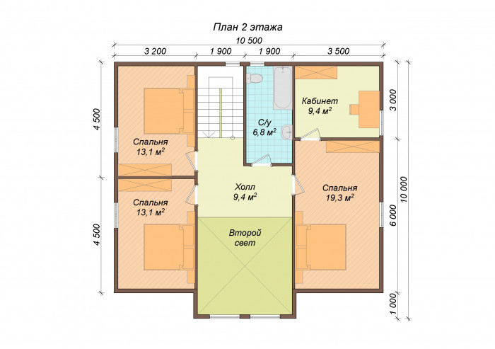 Каркасный дом Ильмень 10.5x10