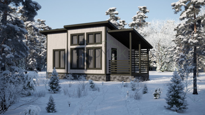 Каркасный дом Агата 7х7