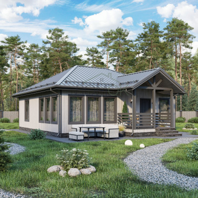 Каркасный дом Лоут 10х10