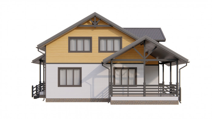 Каркасный дом Ладога 10x10.2