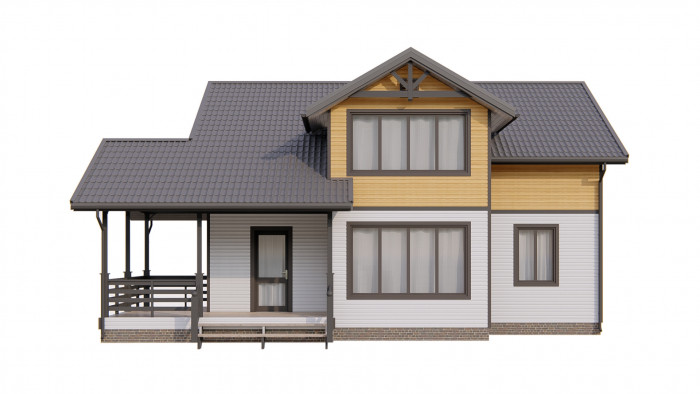 Каркасный дом Ладога 10x10.2