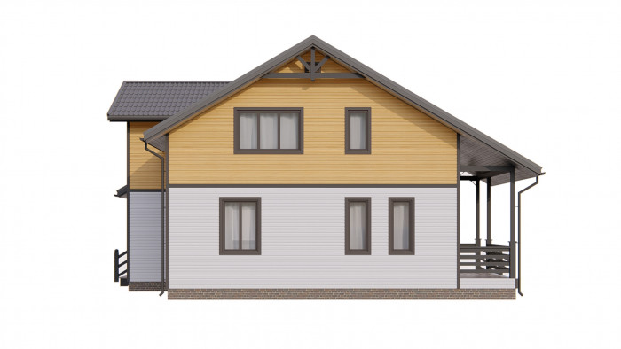 Каркасный дом Ладога 10x10.2