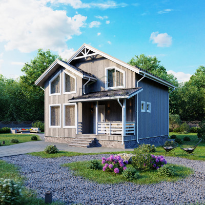 Каркасный дом Алтай-2 8x8.5 