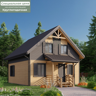 Каркасный дом Иртыш 7x8