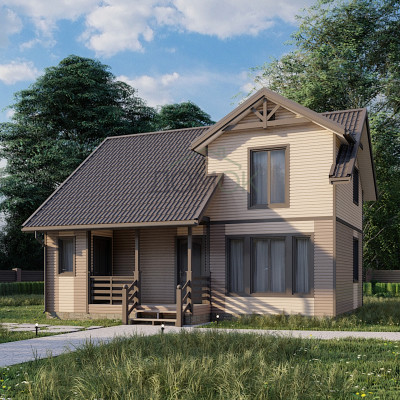 Каркасный дом Пахра 7.5x9