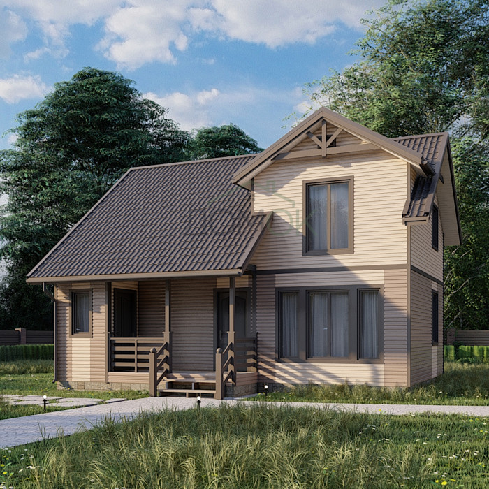 Каркасный дом Пахра 7.5x9