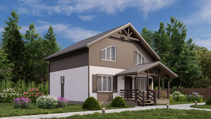 Каркасный дом Сандал 7.5x8.5