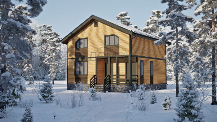 Каркасный дом Ирмес 8x8