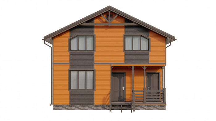 Каркасный дом Ирмес 8x8