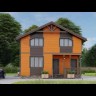 Каркасный дом Ирмес 8x8