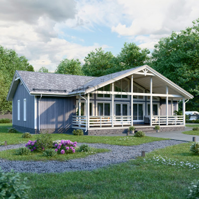 Каркасный дом Старица 9х15.5 