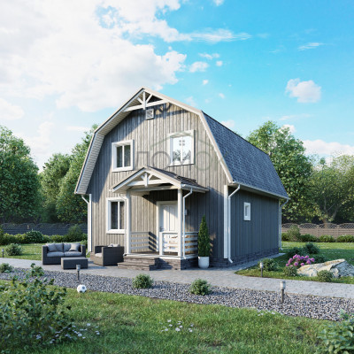 Каркасный дом Домок 7х8 