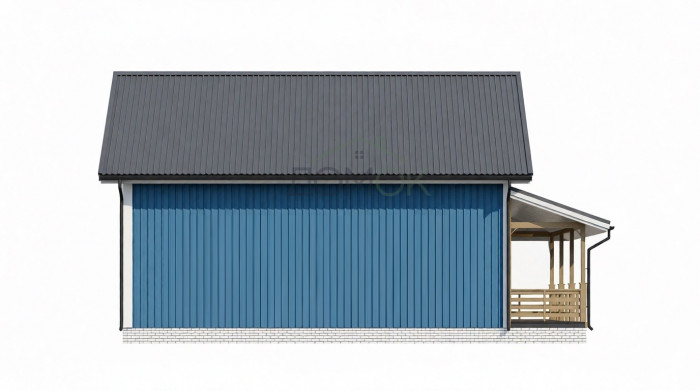 Каркасный дом Елай 10x7.5