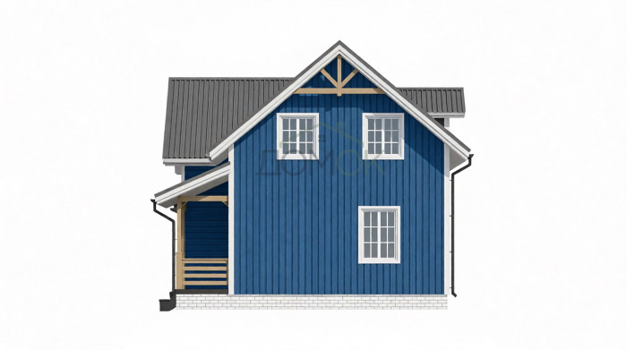 Каркасный дом Елай 10x7.5