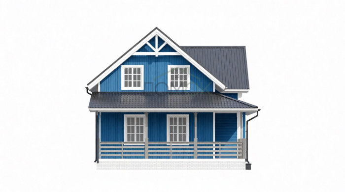 Каркасный дом Елай 10x7.5