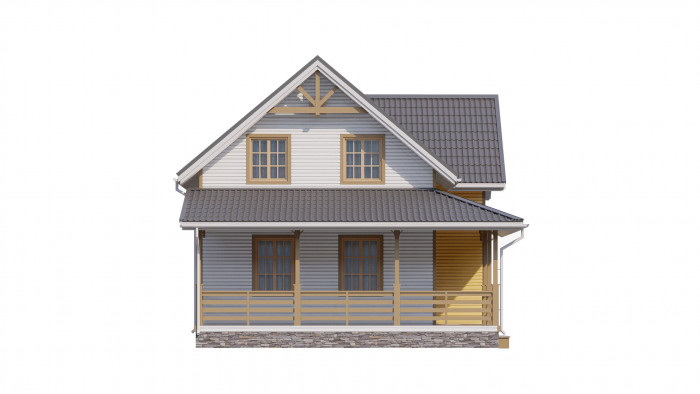 Каркасный дом Елай 10x7.5